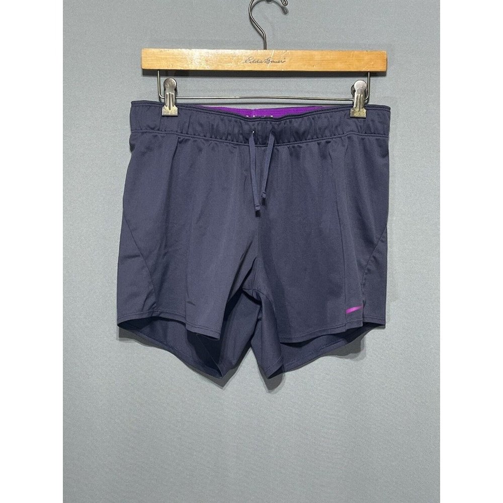 Women's Nike Dri-FIT Women's Training Shorts  Sz M Blue Pink Swoosh Athletics